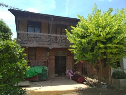 Traditional House with Bamboo Matting in Htan Taw Village