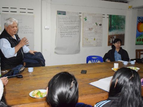 Planning a workshop with the youth of Hin Lad Nai