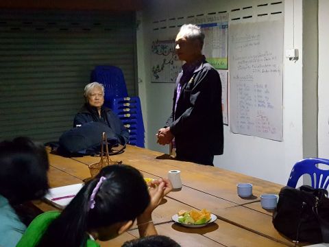 Planning a workshop with the youth of Hin Lad Nai