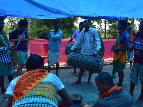 Bwisagu music, using kham and sifung. 2018, Islampur