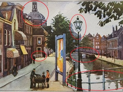 Leiden in 1934 (Postcard)