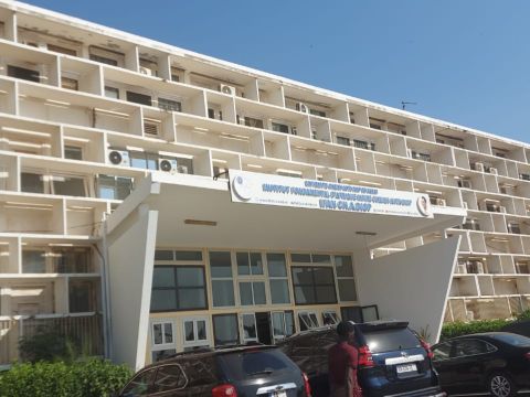 The building of the Institut fondamental d’Afrique noire or Fundamental Institute of Black Africa (IFAN), a research institute of UCAD focused on the study of West Africa