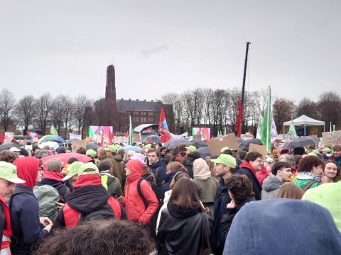 Protest on the Malieveld, the Hague. 25 November 2024