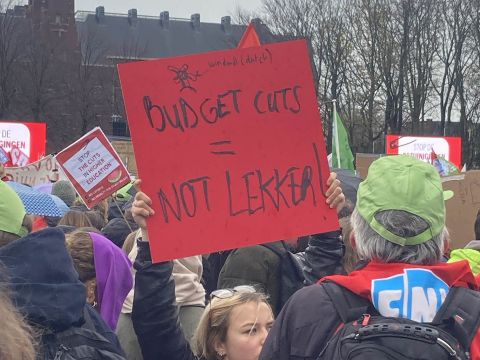 Budget cuts = not nice. Photo: Marije ten Brink