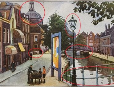 Leiden in 1934 (Postcard)